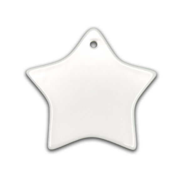 Ceramic Star Ornament - 3" Thumbnail