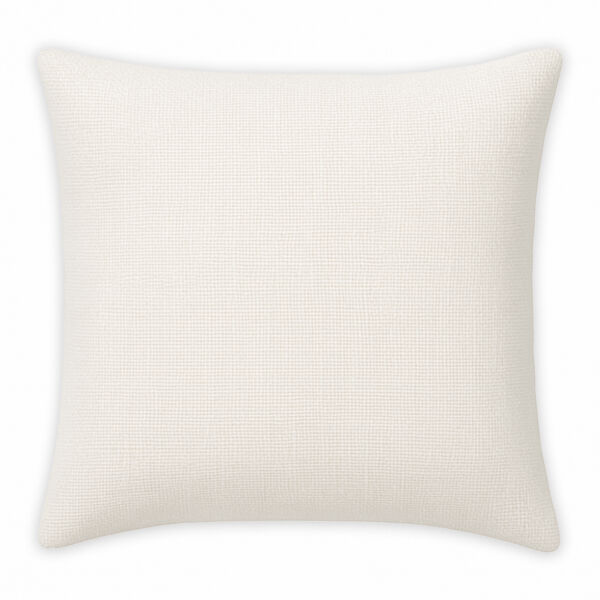White Burlap Throw Pillow Case - 18" x 18" Thumbnail