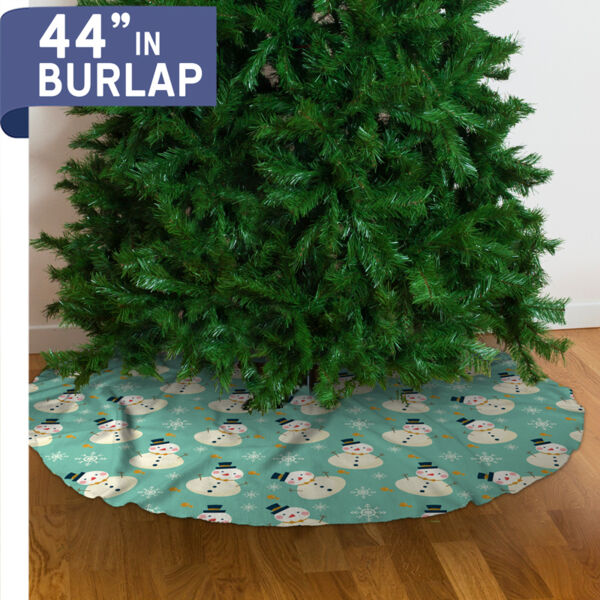 Christmas Tree Skirt - Burlap - 44" Thumbnail